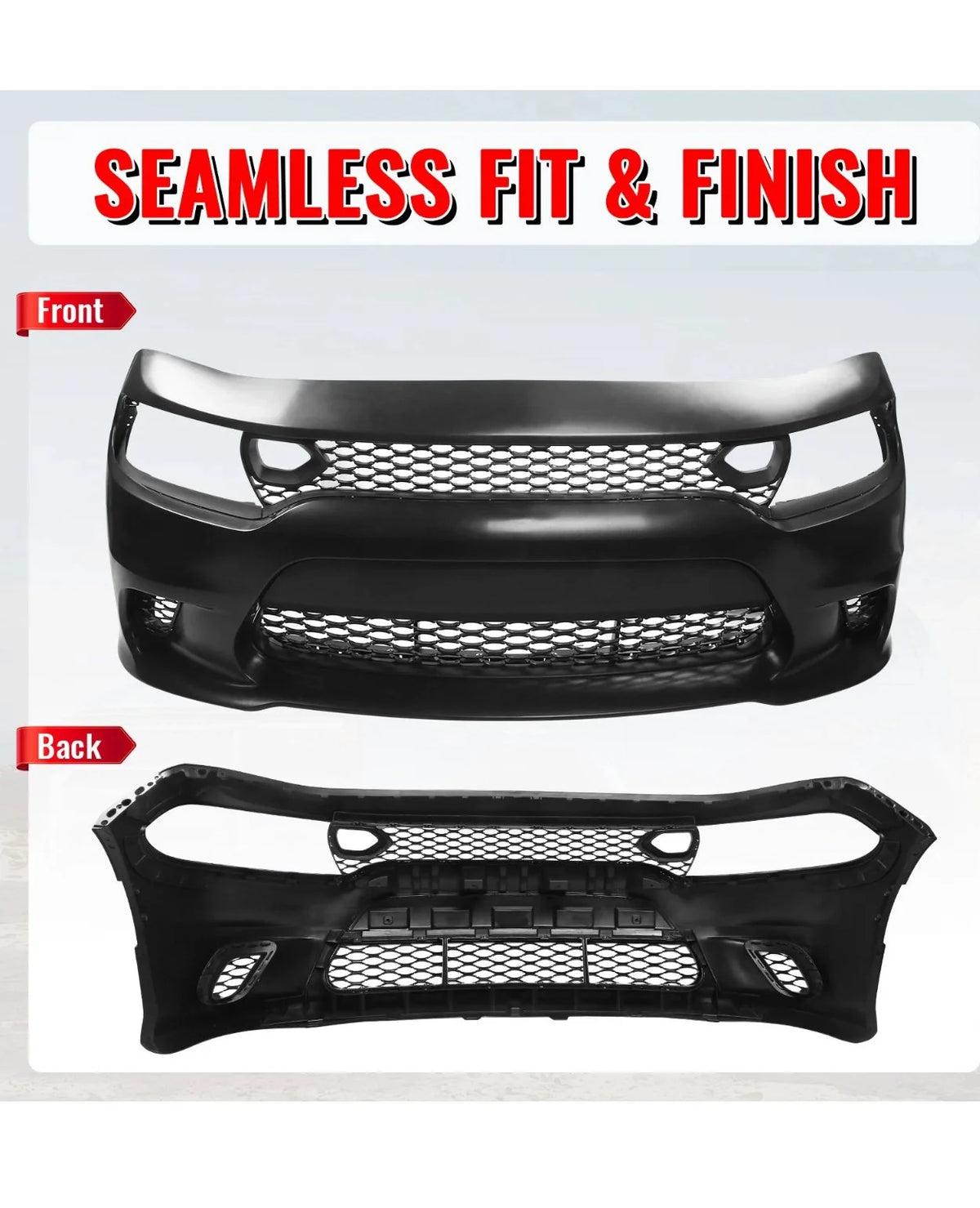 CHARGER SRT HELLCAT STYLE FRONT BUMPER
