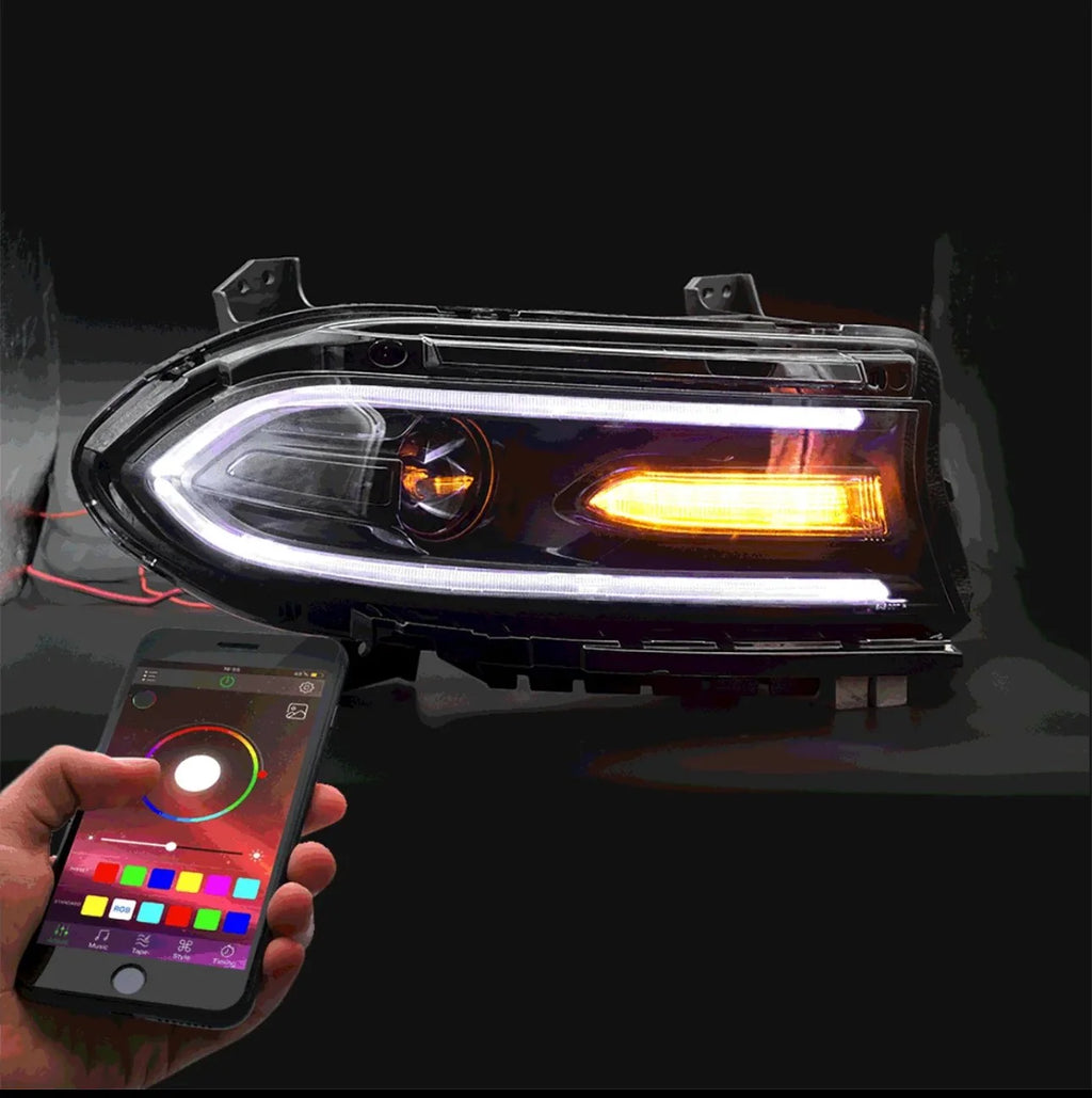 Charger RGB Solid Color Headlight Assemblies