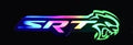 Srt led RGB flow grille emblem.