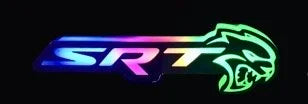 Srt led RGB flow grille emblem.