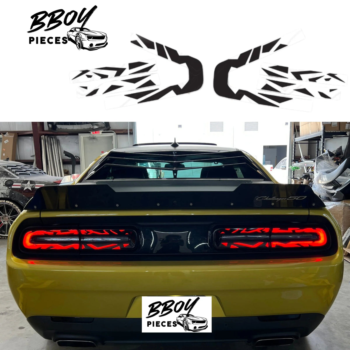 BBOY Pieces — Challenger 'Tiger' Tail light Tint Kit