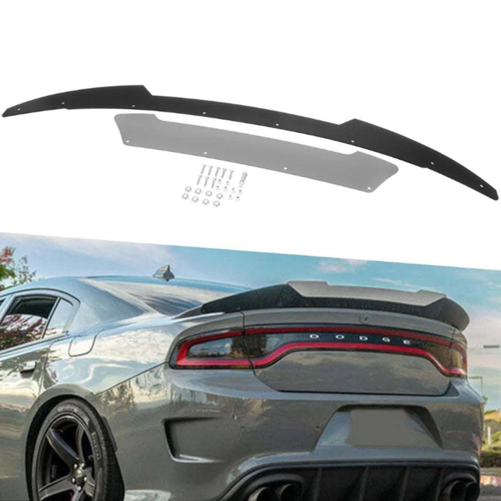 Dodge Charger Wickerbill addon for Pre-existing Spoiler clear thinner