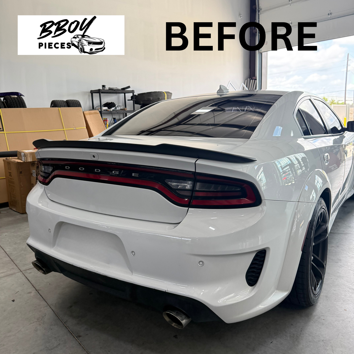 Dodge Charger Wickerbill addon for Pre-existing Spoiler clear thinner — BBOY Pieces