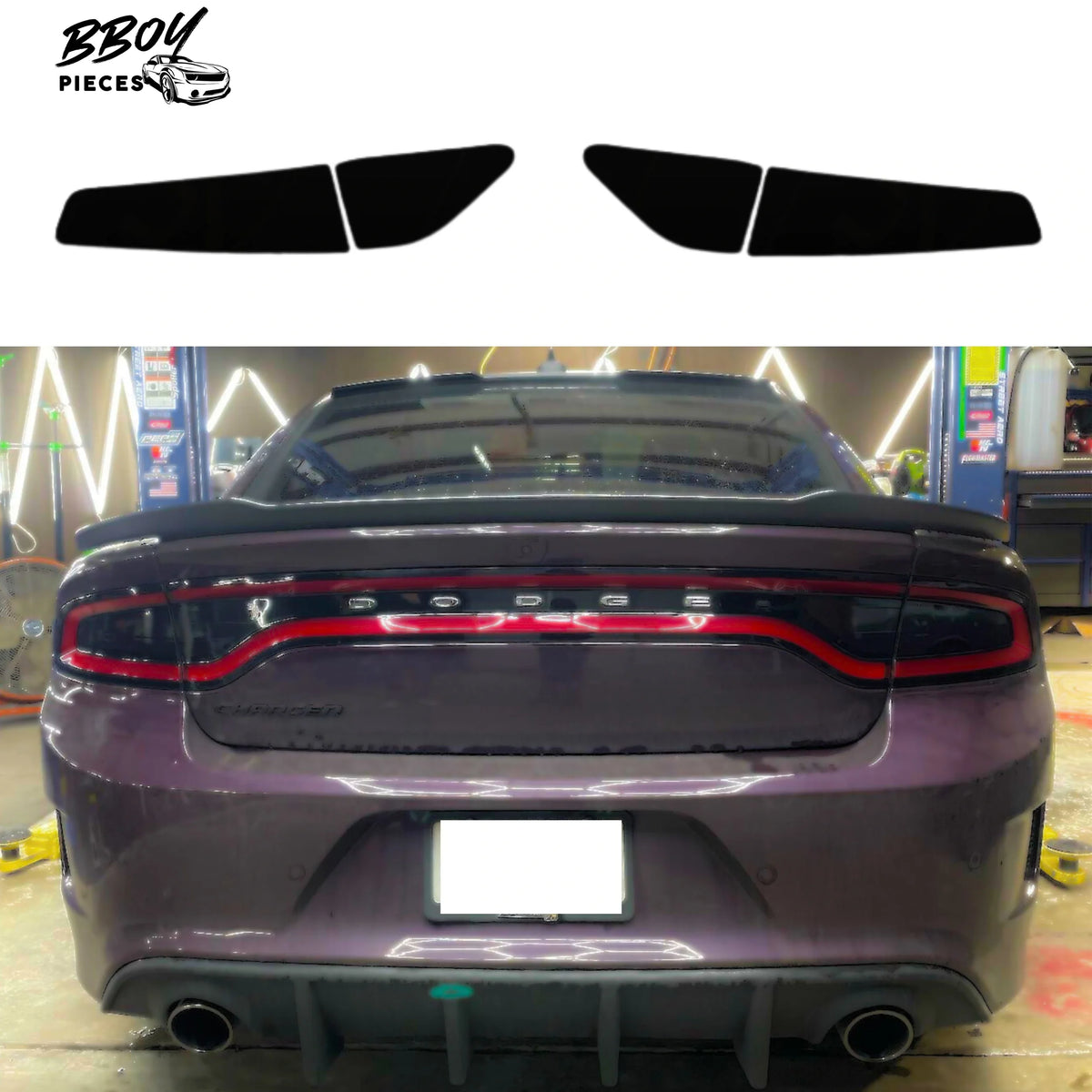 BBOY Pieces — Charger Reverse Light Tinted Tail light Kit 2015+