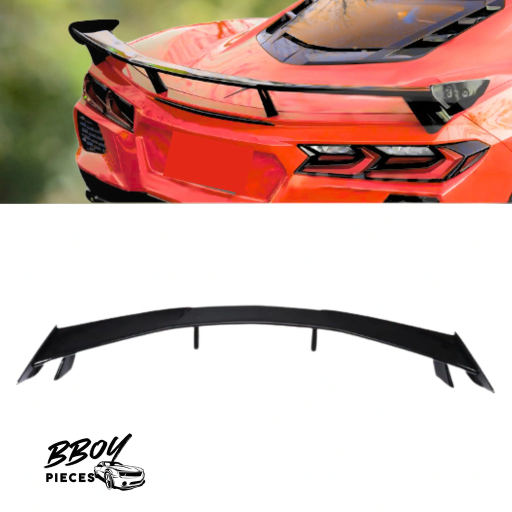BBOY Pieces — Corvette C8 High Wing Spoiler Gloss Black