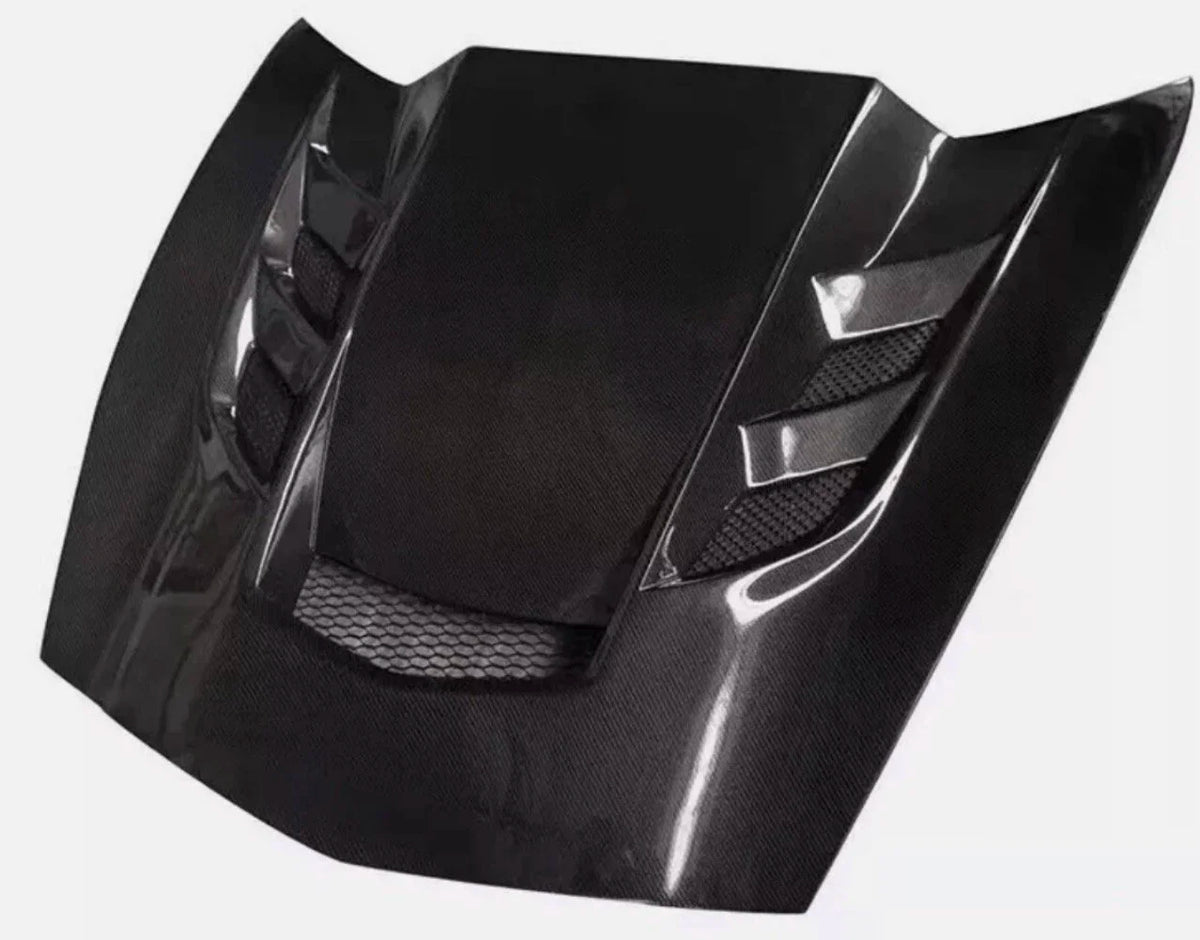 C7 real carbon fiber hood