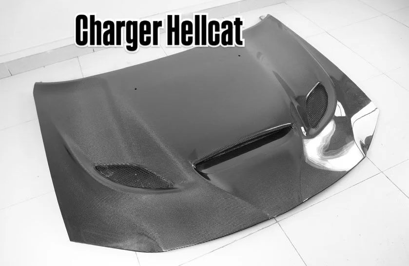 Charger carbon fiber Hellcat hood