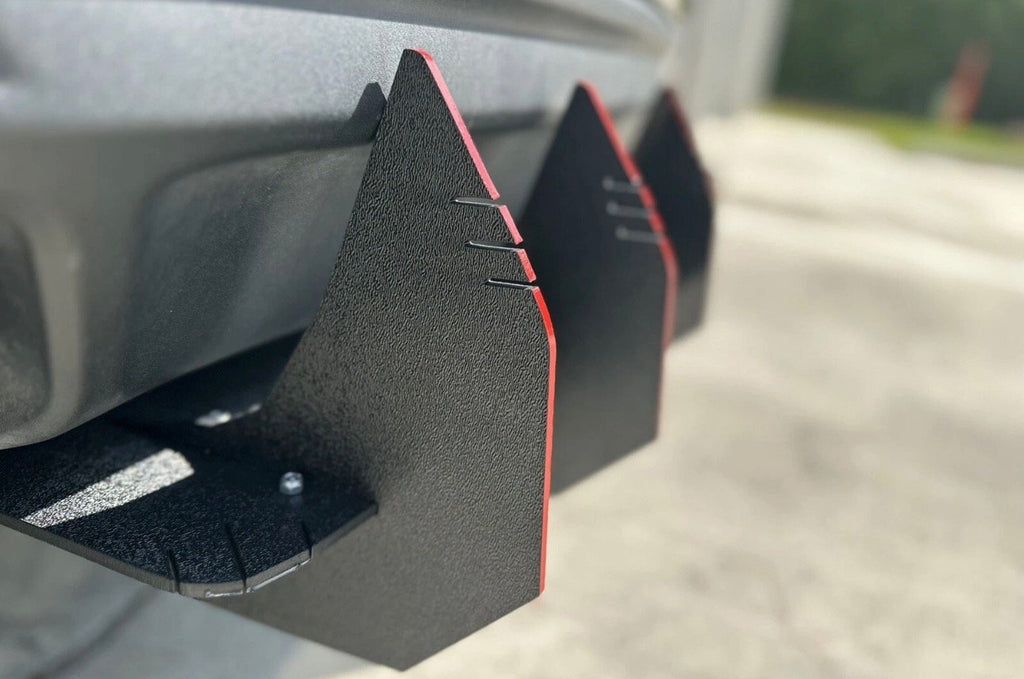 Bboy-Pieces.  Black Rear Bumper Camaro Big Fin Lip Diffuser Lip 2000-2023 Camero