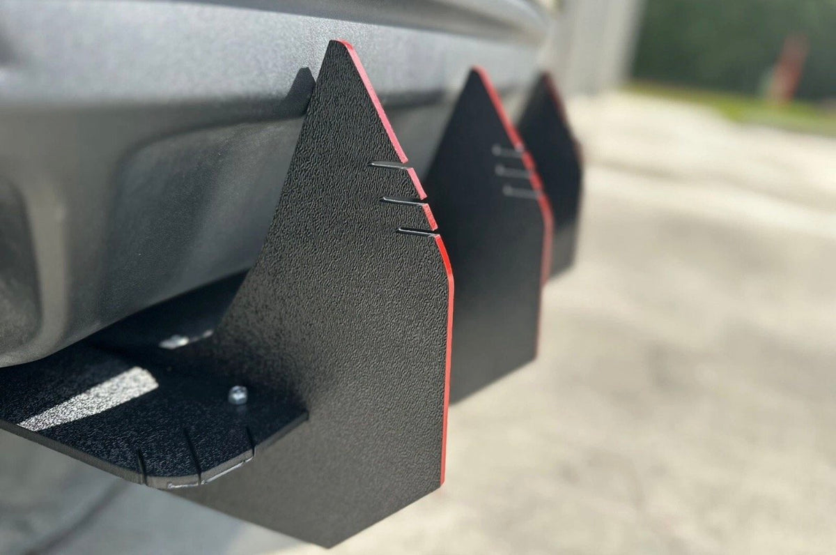 Bboy-Pieces.  Black Rear Bumper Camaro Big Fin Lip Diffuser Lip 2000-2023 Camero