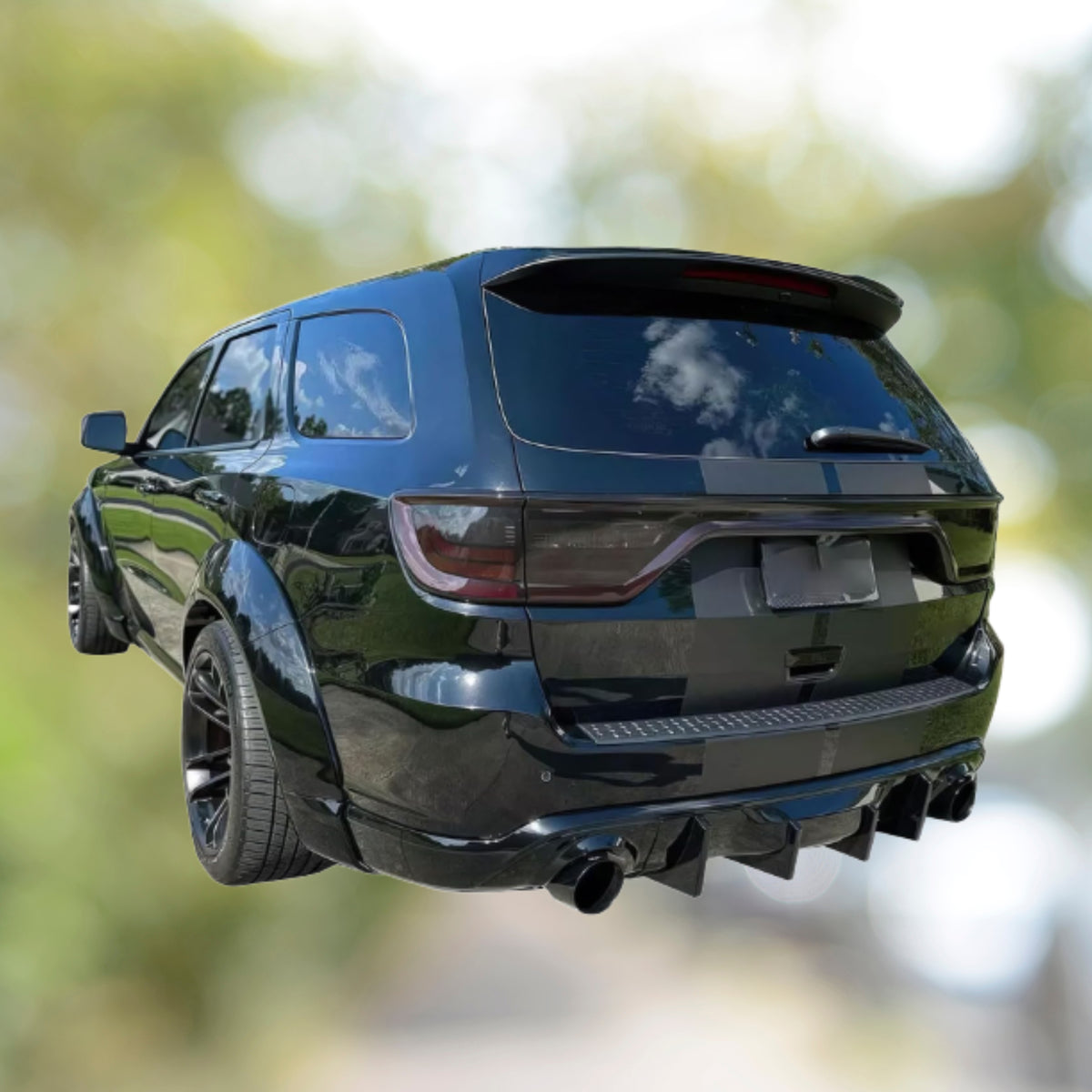 Durango Rear Diffuser Gloss Black (fits tow hitch)