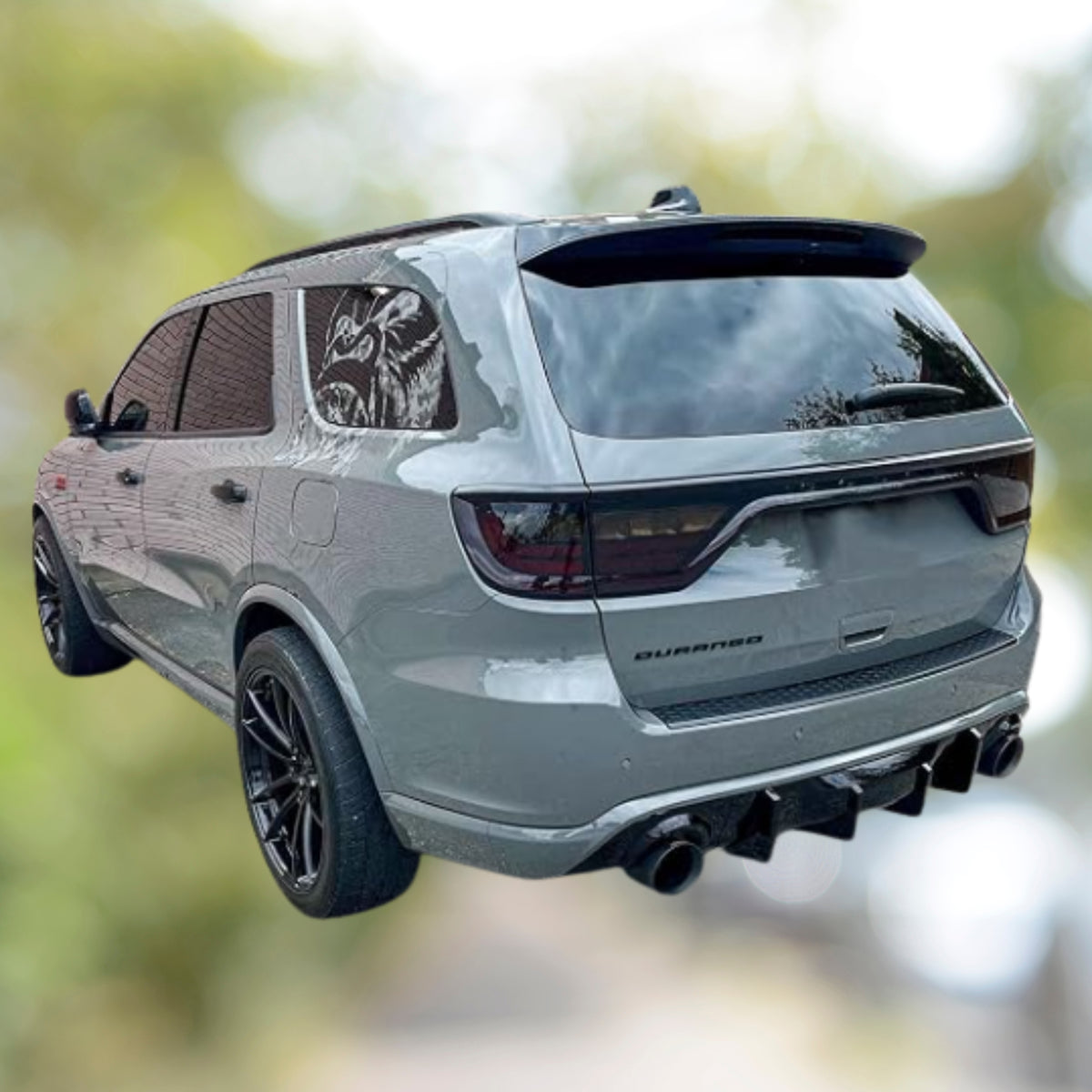 Durango Rear Diffuser Gloss Black (fits tow hitch)