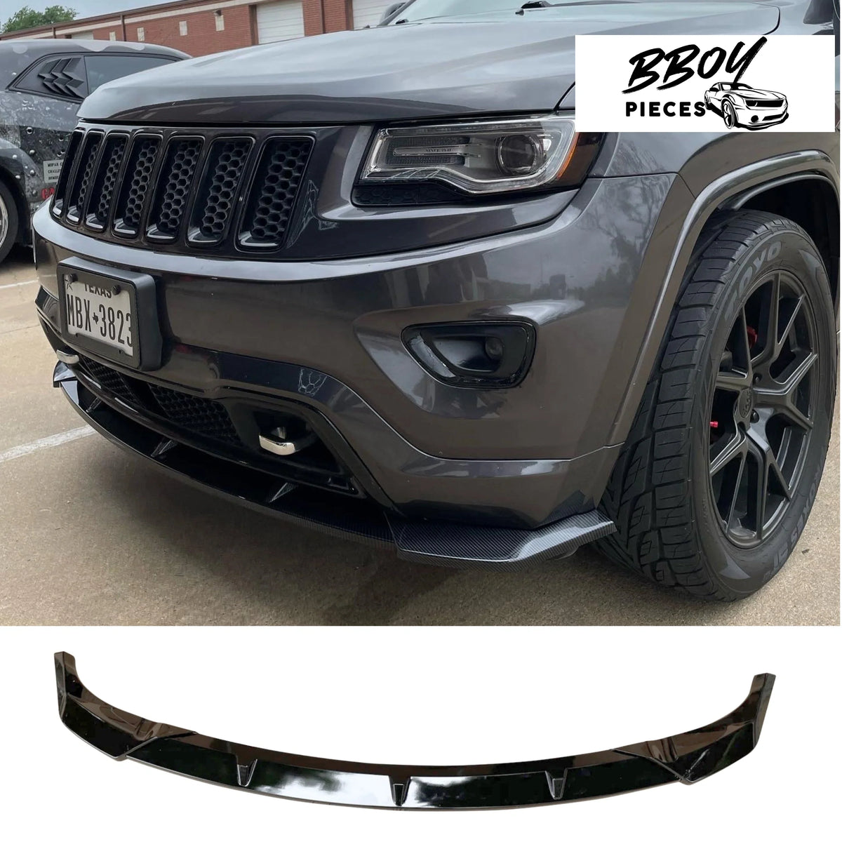 BBOY Pieces — Jeep Grand Cherokee Gloss Front Lip (fits non trackhawk bumper)