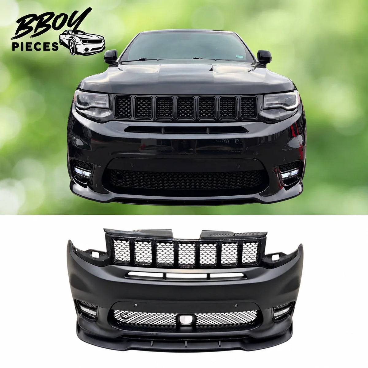 Jeep Grand Cherokee Trackhawk SRT Style Front Bumper 2014+ (Pickup Only) — BBOY Pieces