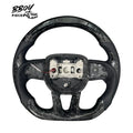BBOY Pieces — Dodge 2015+ LED Forged Carbon Fiber All Black Leather Steering Wheel