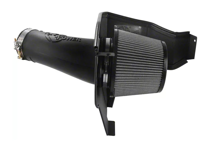 AFE Magnum FORCE Stage-2 Cold Air Intake with Pro DRY S Filter; Black for 6.4 Charger/Challenger