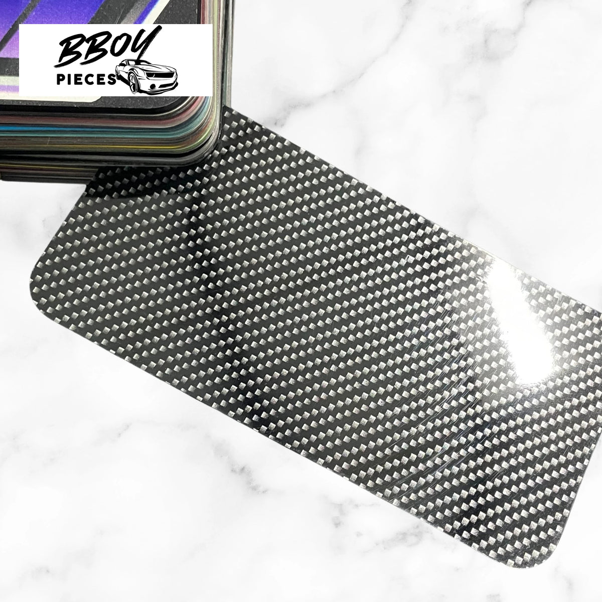 6D Ultra Carbon Fiber Black Silver - BBOY Pieces Vinyl Wrap Material (Price does NOT include installation.)
