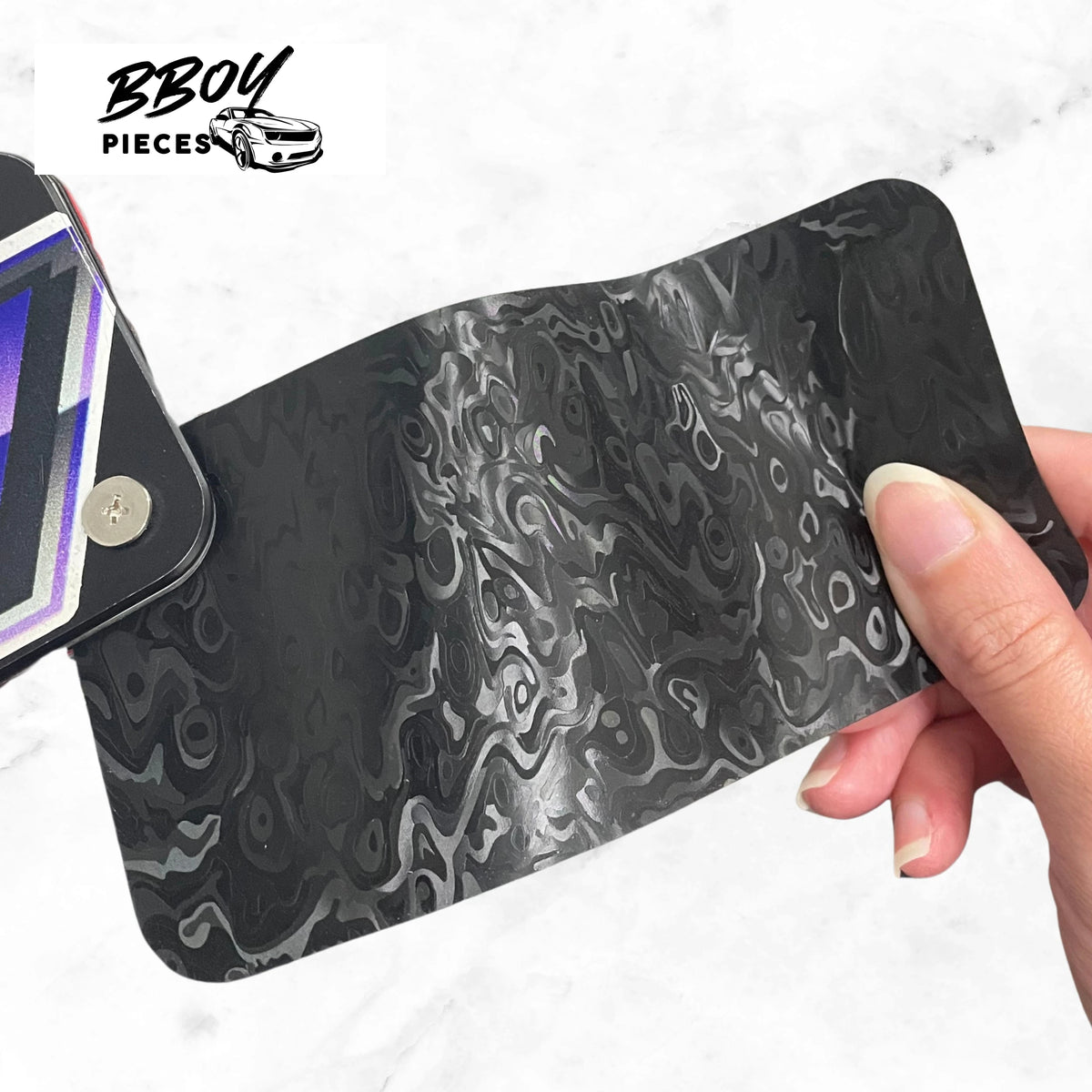 Ghost Carbon Fiber Black - BBOY Pieces Vinyl Wrap Material (Price does NOT include installation.)