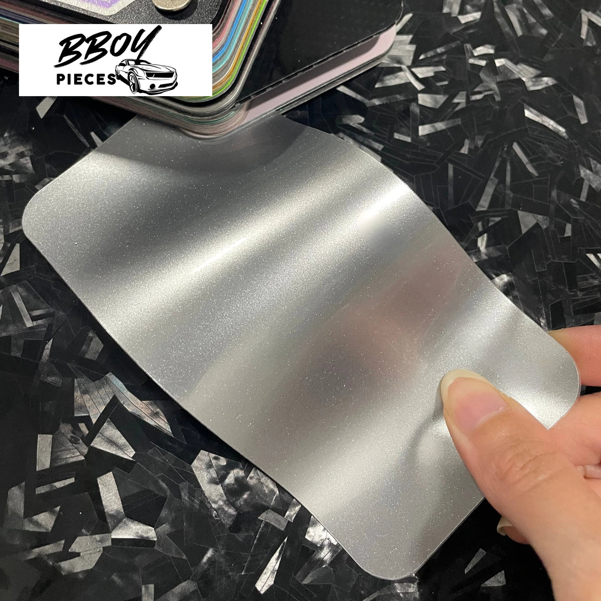 Super Gloss Porsche GT Silver Metallic - BBOY Pieces Vinyl Wrap Material (Price does NOT include installation.)