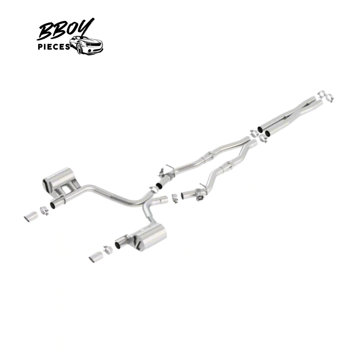 BBOY Pieces — * Borla ATAK Cat-Back Exhaust with Replacement Valves (17-23 5.7L HEMI Charger w/ MDS Valves)