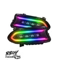 BBOY Pieces — Dodge Charger: V3 RGB Multicolor Flow Series NOVA Headlights + Demon Eyes (2015–2023)