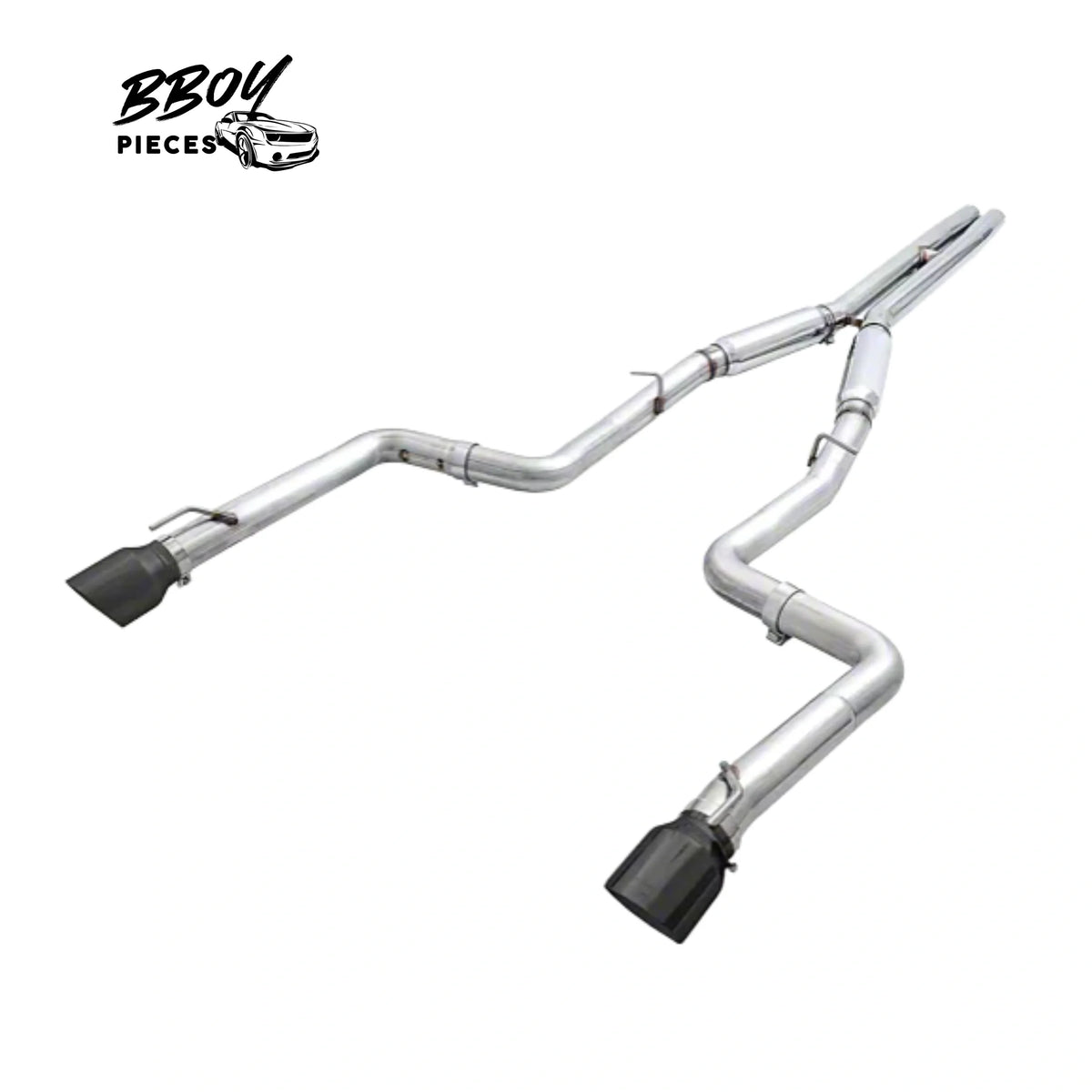 BBOY Pieces — AWE Track Edition Cat-Back Exhaust with Diamond Black Tips 17-23 5.7L HEMI Charger