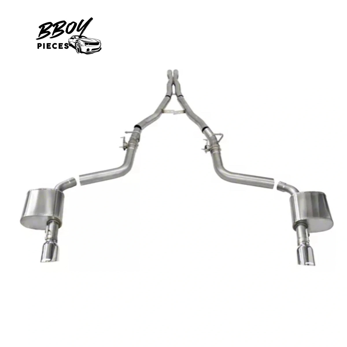 BBOY Pieces — Corsa Performance Xtreme Valved Cat-Back Exhaust with Polished Tips (15-23 6.2L HEMI Charger w/ MDS Valves)