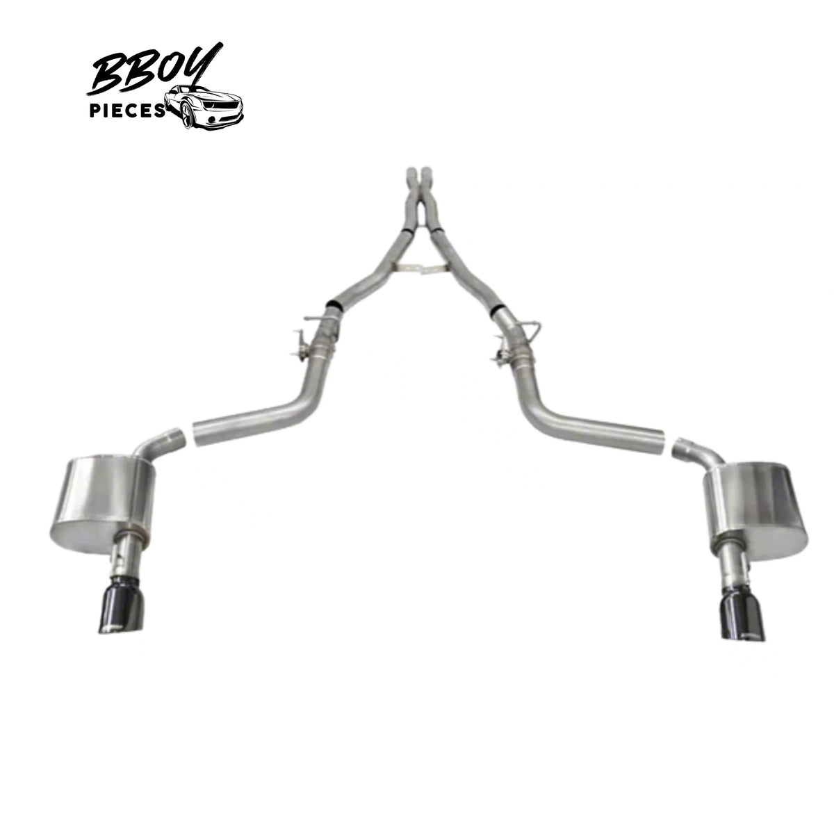 BBOY Pieces — Corsa Performance Xtreme Valved Cat-Back Exhaust with Black Tips (15-23 6.4L HEMI Charger w/ MDS Valves)