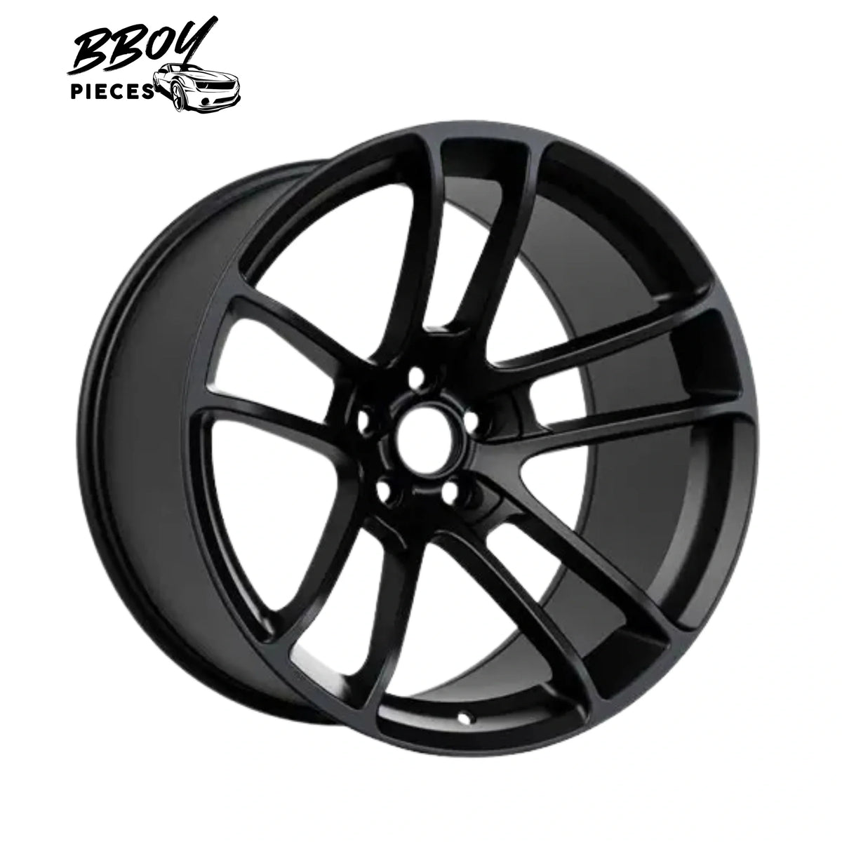 BBOY Pieces — Hellcat 2 Style Matte Wheel Rims (20″x11″, -2.5 Offset, 5×115 Bolt Pattern