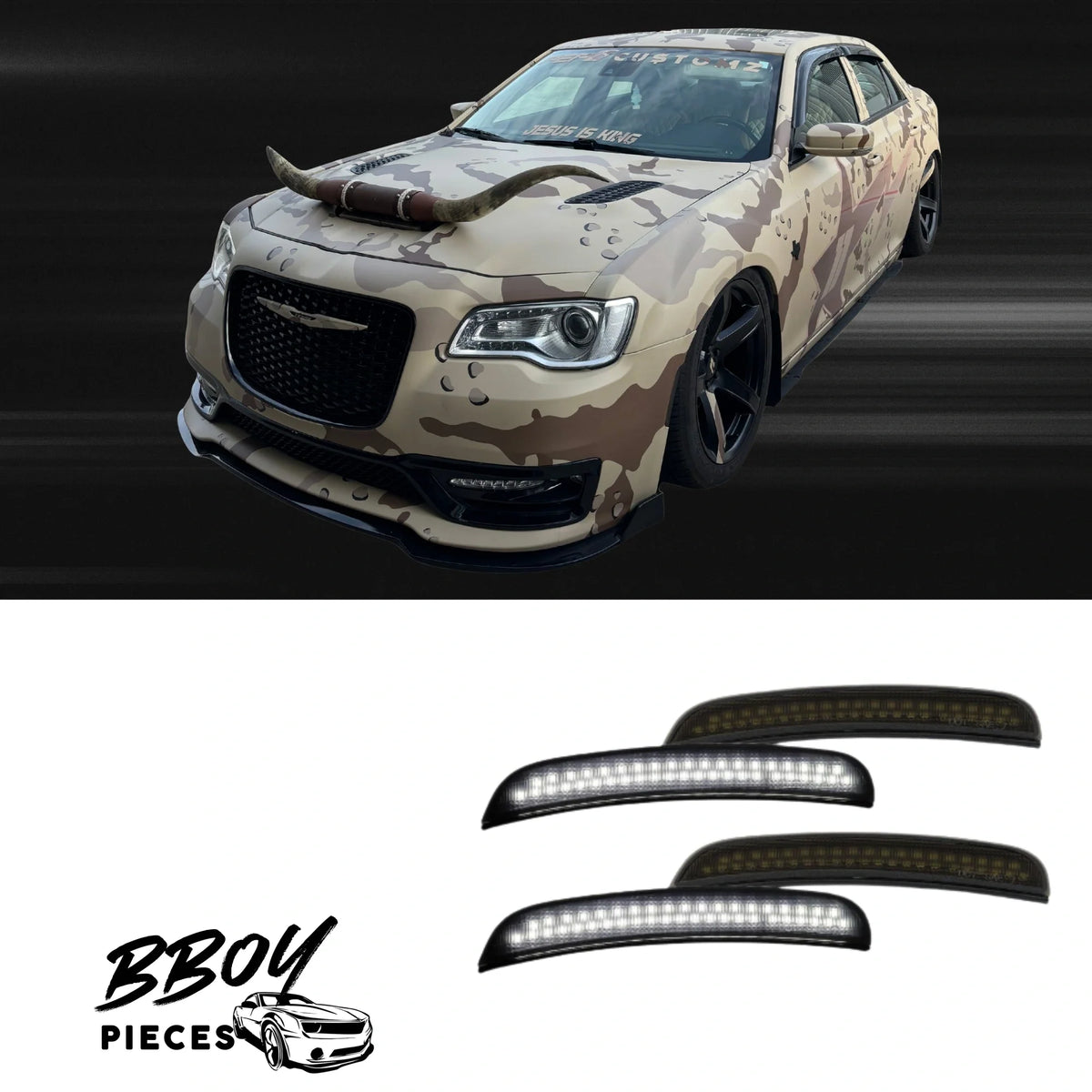 BBOY Pieces — Chrysler White LED Side Marker Reflectors