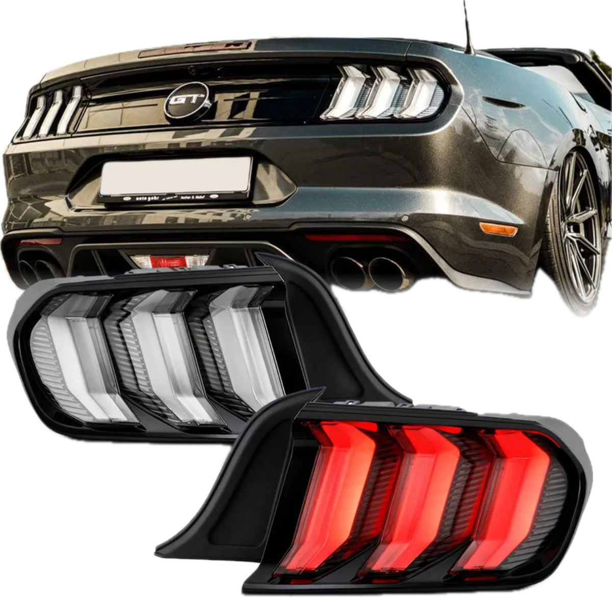 2015-2023 Ford Mustang Euro Clear LED Sequential