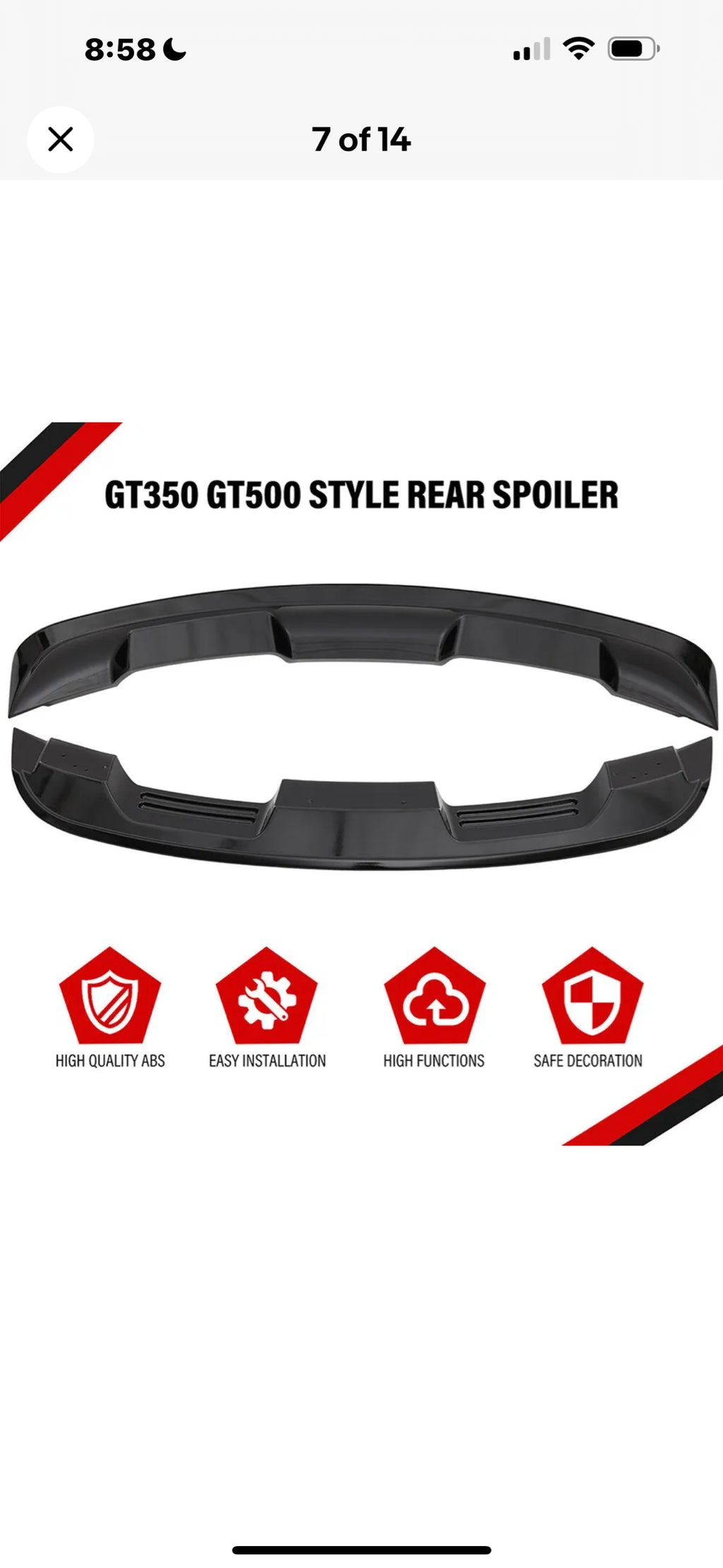 Gt 500 spoiler