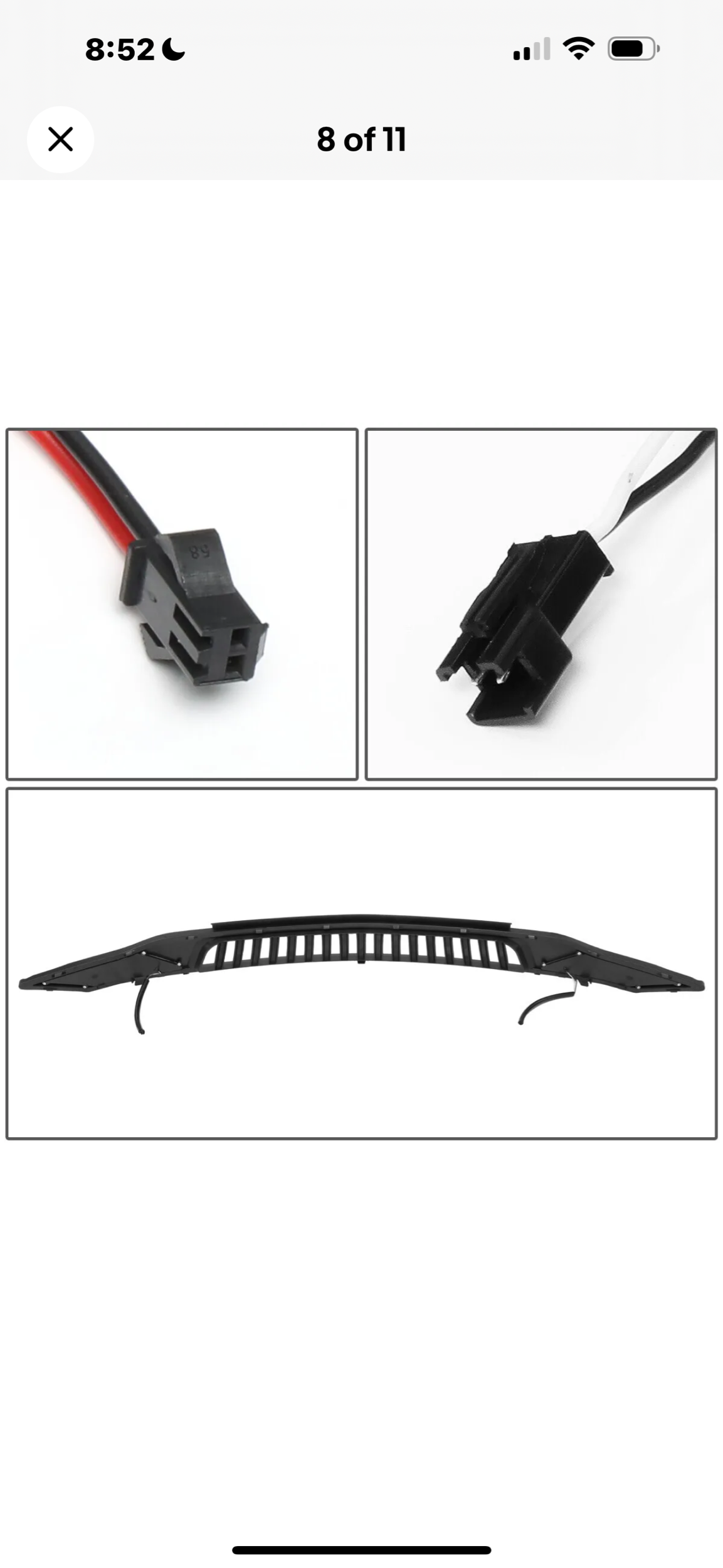 [VERTICAL SLAT] FOR 18-19 FORD MUSTANG FRONT LOWER BUMPER GRILLE GRILL W/LED DRL