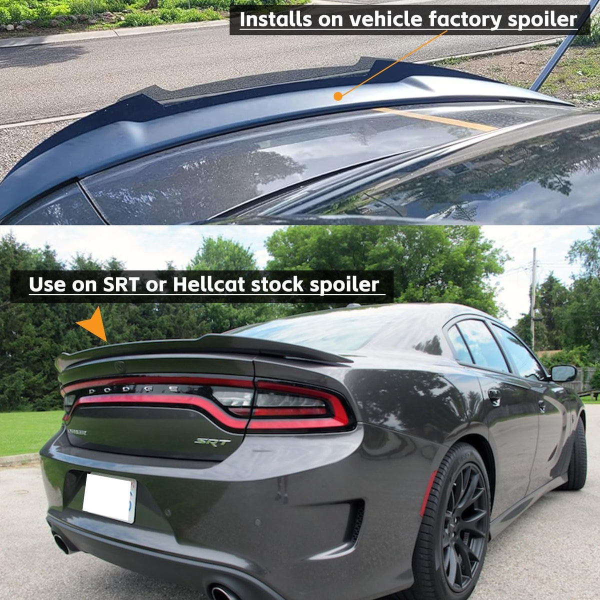 2-Piece Charger Wickerbill Spoiler Extension
