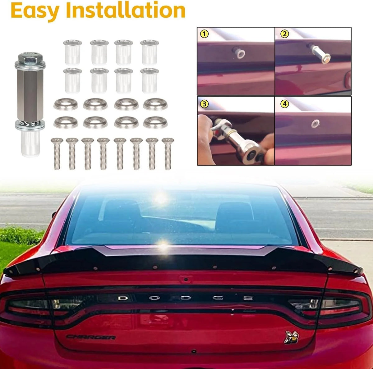 2-Piece Charger Wickerbill Spoiler Extension