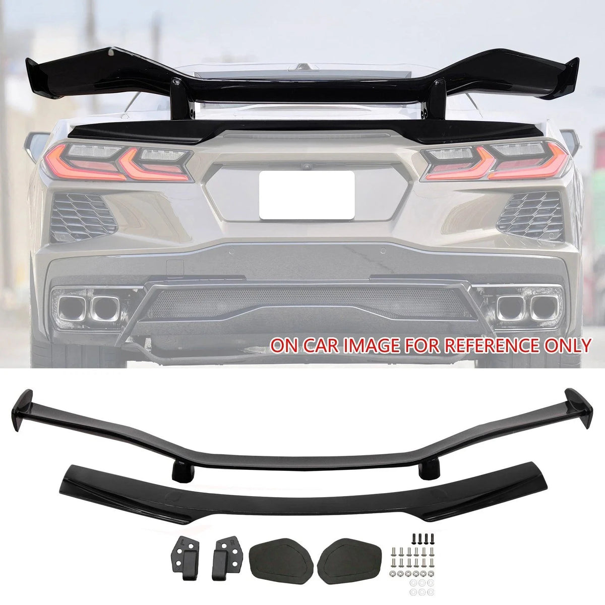 Corvette Stingray Z07/Z06 Inspired Gloss Black Wing